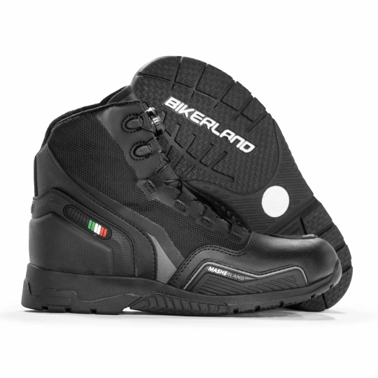 Botas para Moto Biker Boa - Negro / Gris