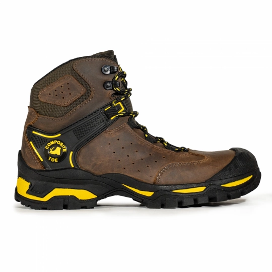 Botas Industrial de Seguridad Brokk  - Café / Amarillo