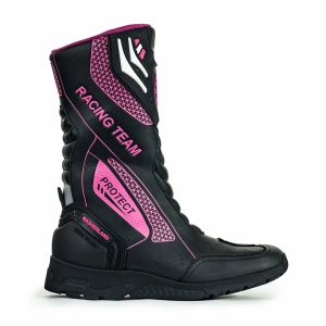 Botas altas para Moto Mujer Mb Racing - Negro / Fucsia