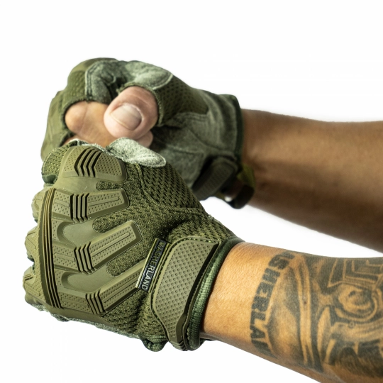 Guantes Tácticos Cortos  - Verde